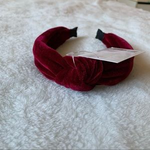 🎀 burgundy headband
